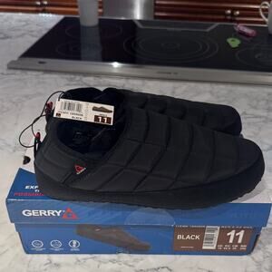 Gerry Weber Men's Black Puffy Slippers (outdoor ready)